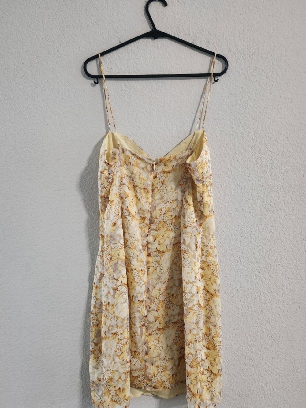 Sabo Skirt Reece Cami Dress Women’s Medium Yellow floral print mini dress NWT - Picture 4 of 8